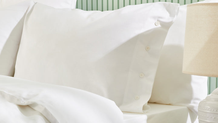 Duvet Cover Set Plain, 100% Renforcé Cotton, White, 160x220 cm