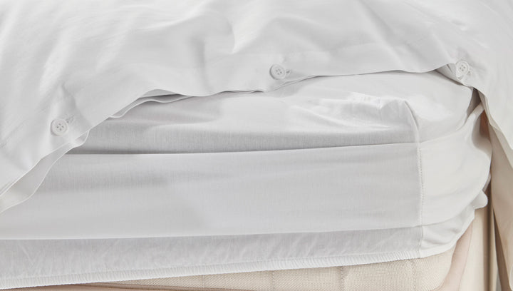 Duvet Cover Set Plain, 100% Renforcé Cotton, White, 160x220 cm