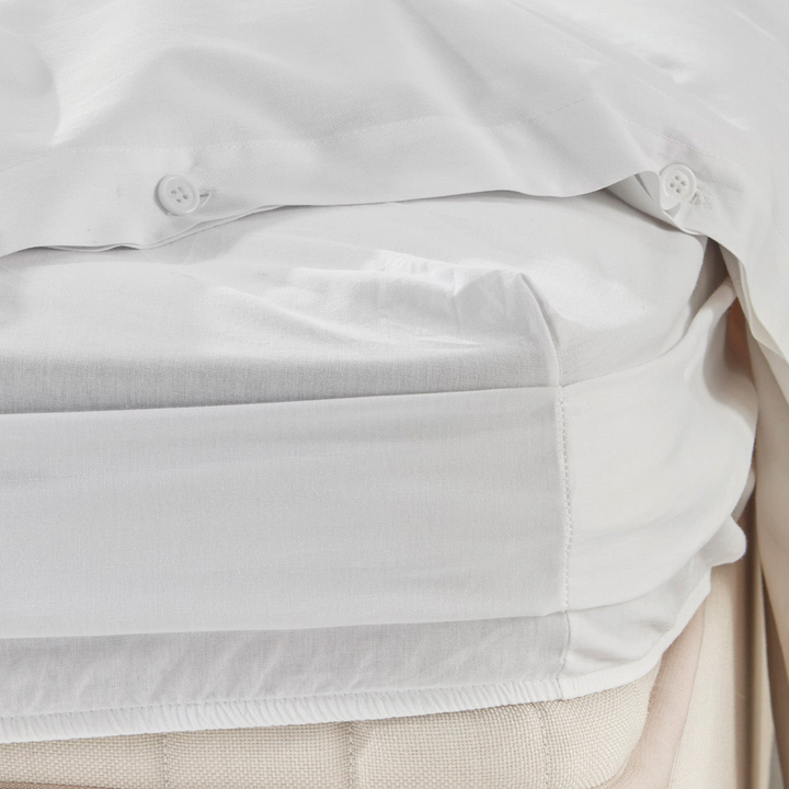 Duvet Cover Set Plain, 100% Renforcé Cotton, White, 160x220 cm