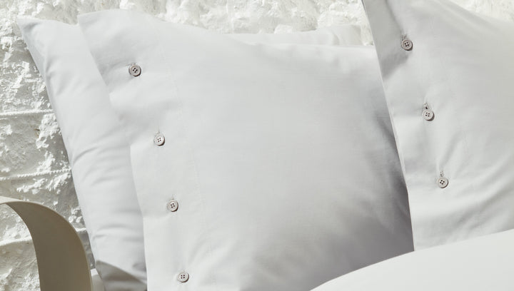 Duvet Cover Set Plain, 100% Renforcé Cotton, Grey, 160x220 cm