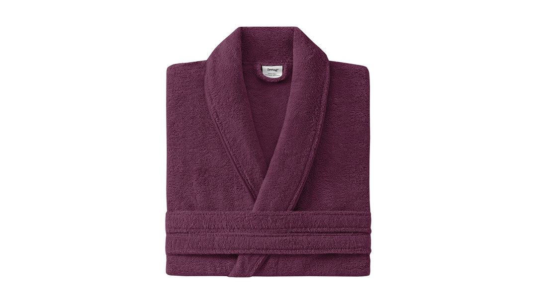 Classic Bathrobe Essentials, 100% Cotton Jersey, Purple, size L/XL