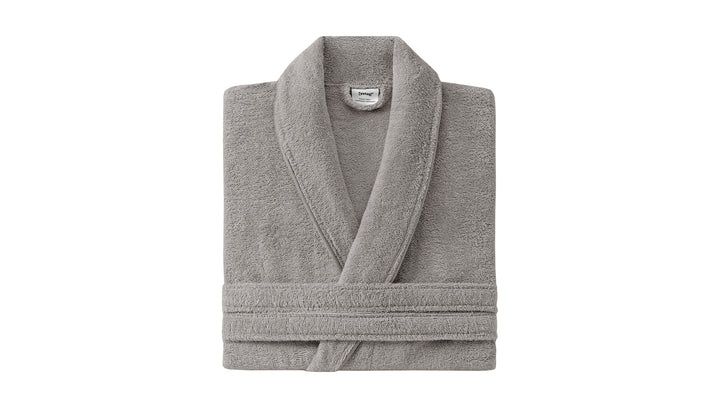 Classic Bathrobe Essentials, 100% Cotton Jersey, Grey, size L/XL
