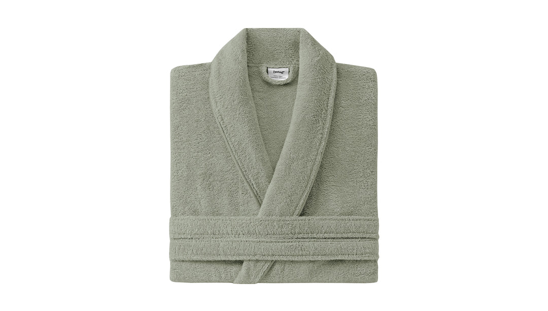 Classic Bathrobe Essentials, 100% Cotton Jersey, Light Green, size L/XL
