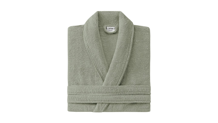 Classic Bathrobe Essentials, 100% Cotton Jersey, Light Green, size L/XL