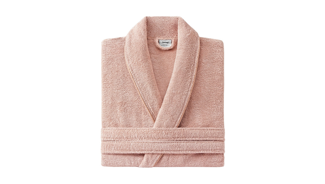 Classic Bathrobe Essentials, 100% Cotton Jersey, Pink, size L/XL
