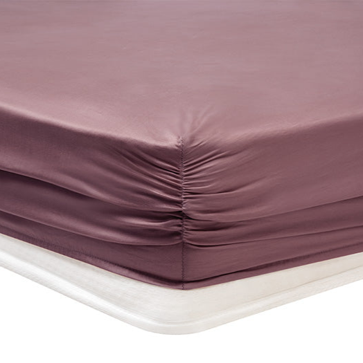 Shelly Maisy Fitted Sheet, Bamboo Sateen, purple, 180x200 cm