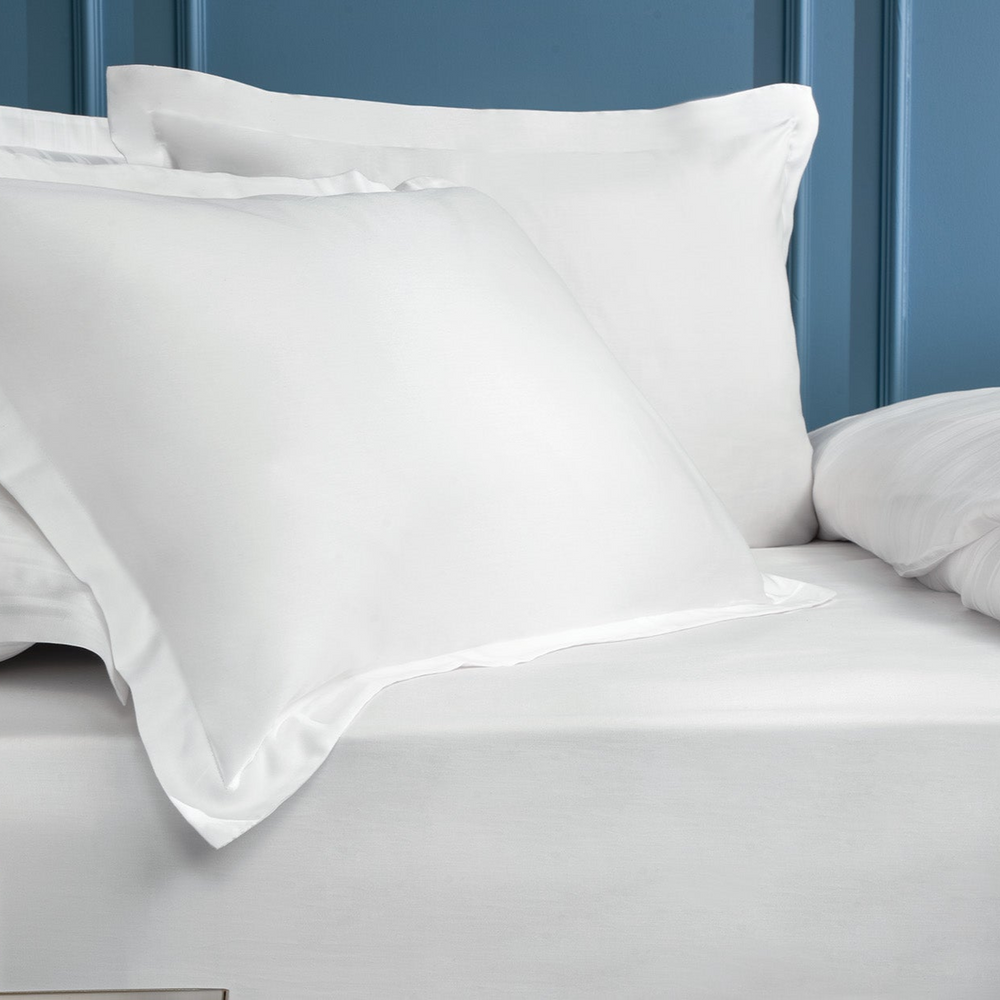 Shelly Maisy Pillowcase Set, Bamboo Sateen, White, 2 pcs, 50x70 cm