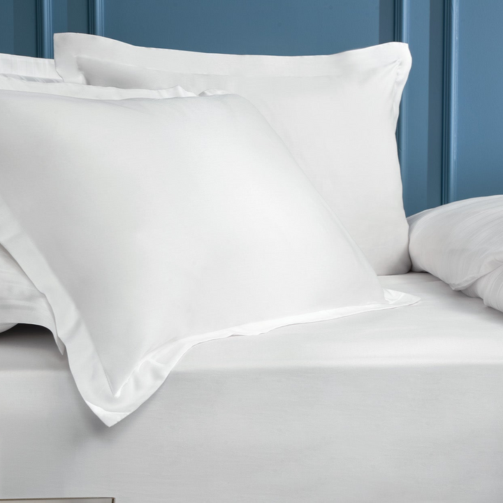 Shelly Maisy Pillowcase Set, Bamboo Sateen, White, 2 pcs, 50x70 cm