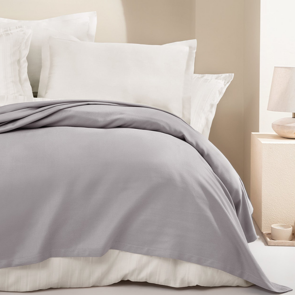 Bamboo Luxury Throw Blanket Anders, Grey, 200x220 cm