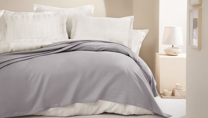 Bamboo Luxury Throw Blanket Anders, Grey, 160x220 cm