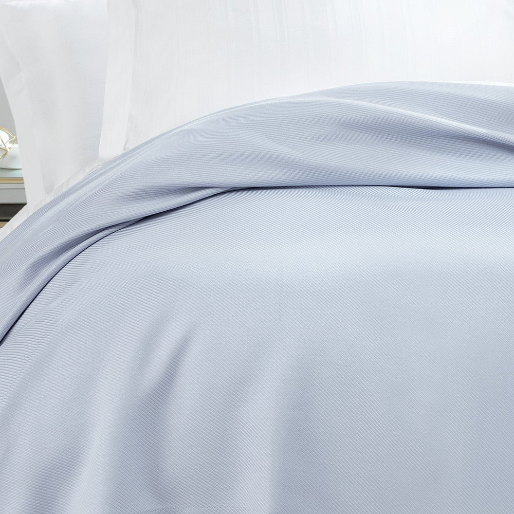 Bamboo Luxury Throw Blanket Anders, Light Blue, 160x220 cm