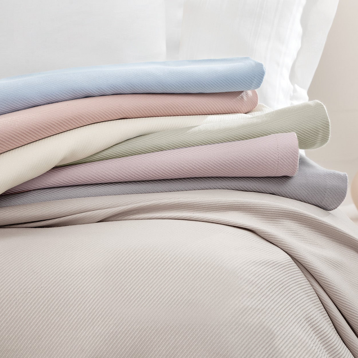 Bamboo Luxury Throw Blanket Anders, Light Blue, 200x220 cm