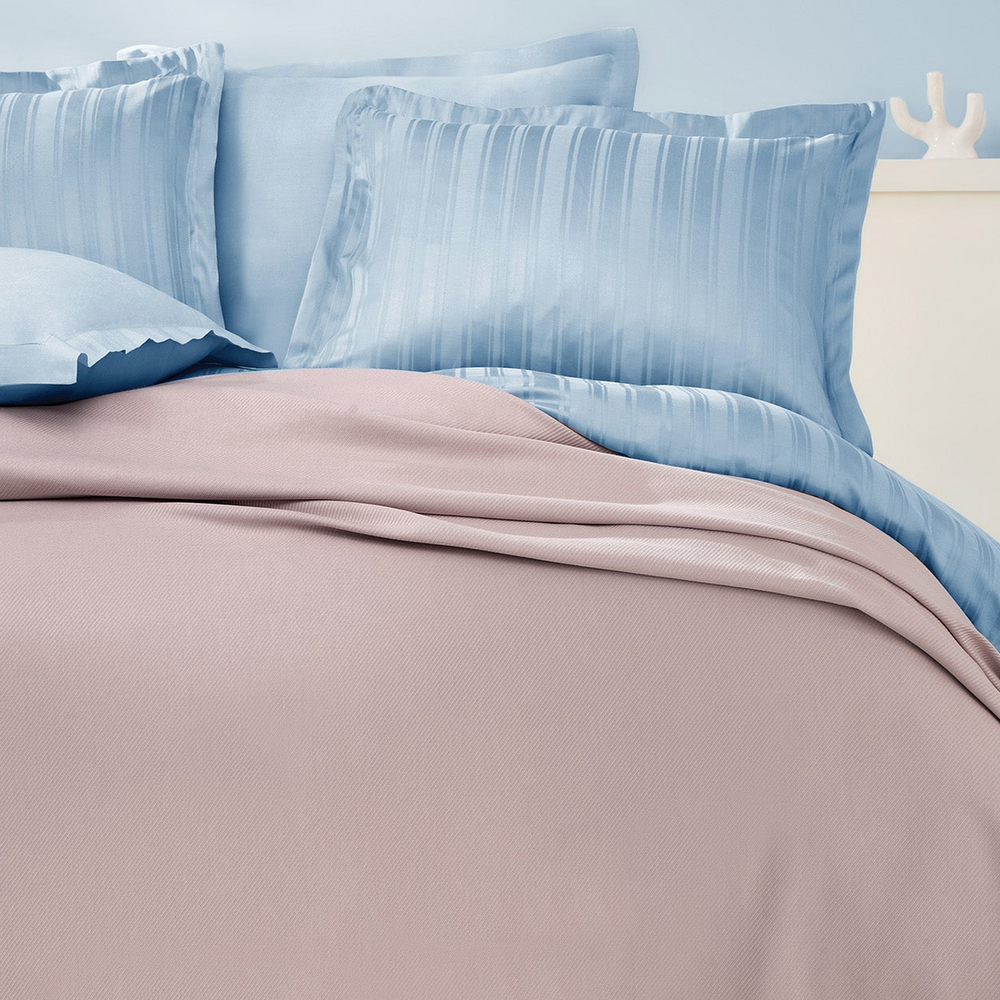 Bamboo Luxury Throw Blanket Anders, Pink, 160x220 cm