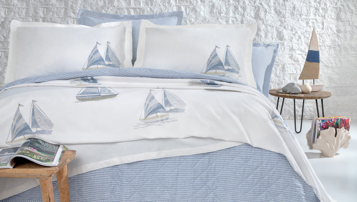 Cotton Bedspread Set Morian, with Throw, Fitted Sheet and Pillowcases, 220x230 cm