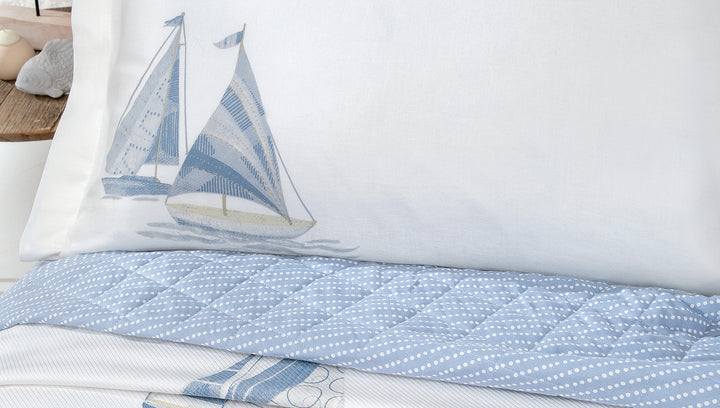 Cotton Bedspread Set Morian, with Throw, Fitted Sheet and Pillowcases, 220x230 cm
