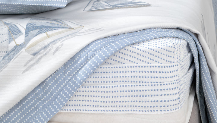 Cotton Bedspread Set Morian, with Throw, Fitted Sheet and Pillowcases, 220x230 cm