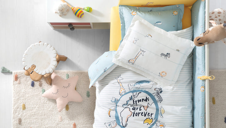 Friends Baby Sleep Set, 100% Cotton, 8 pieces set