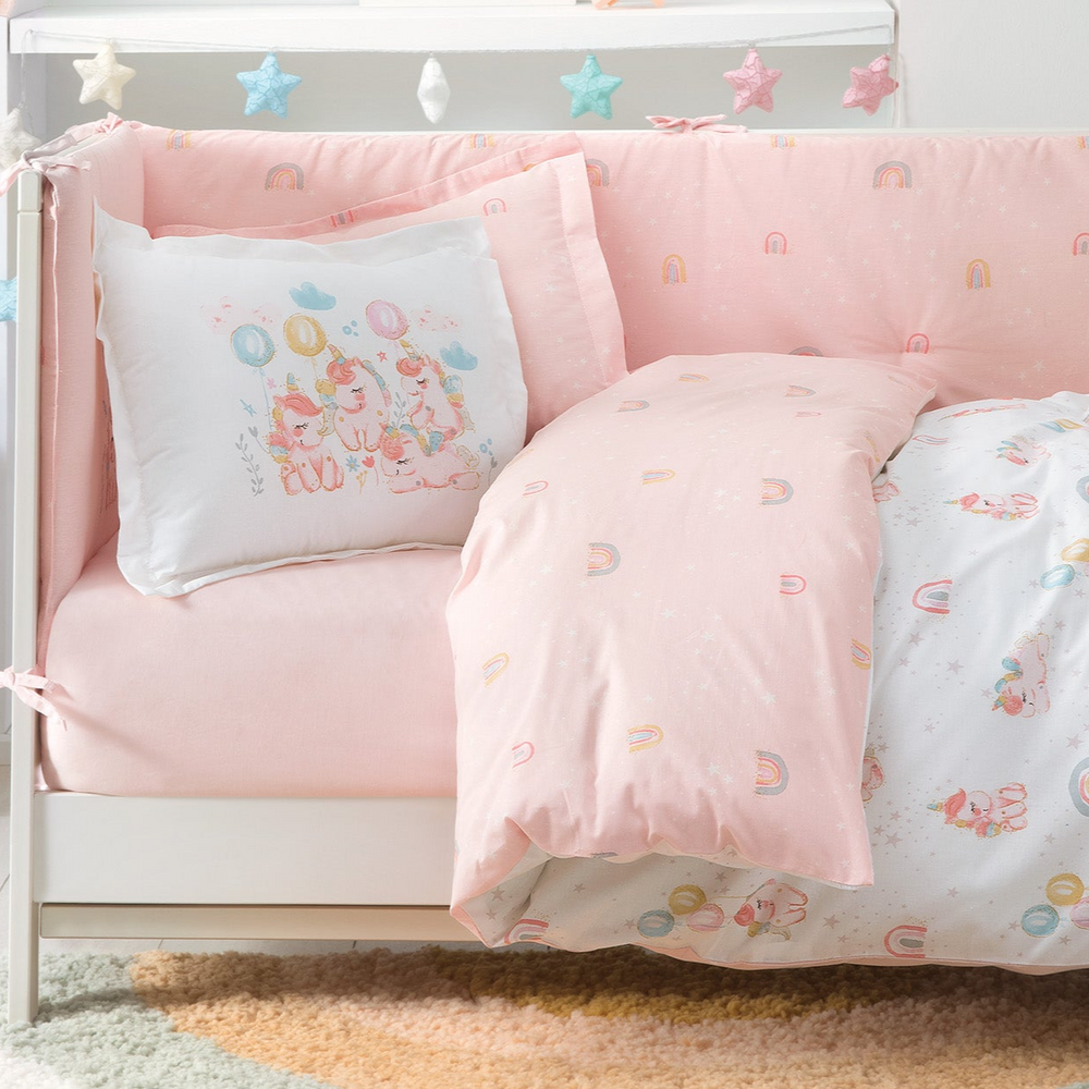 Unicorn Baby Sleep Set, 100% Cotton, 8 pieces set