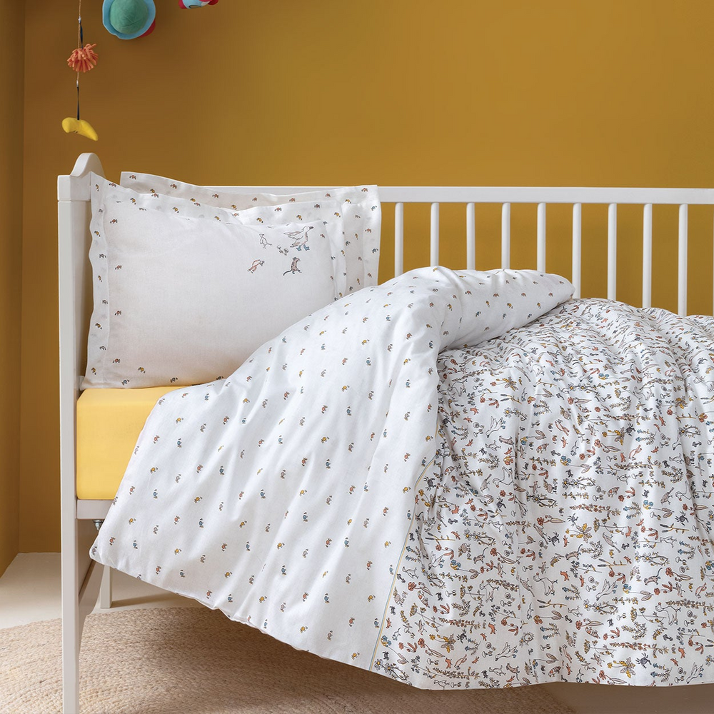 Baby Bedding Set Dorine, for Crib, 100% Renforcé Cotton, 100x150 cm
