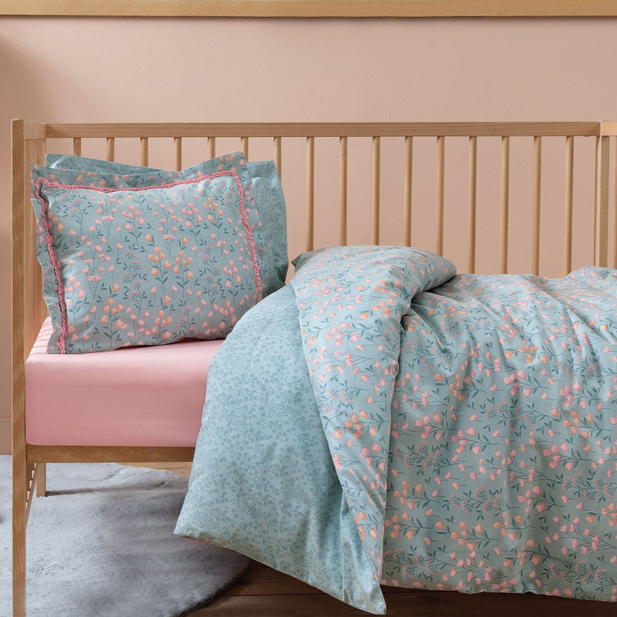 Baby Bedding Set Harpies, for Crib, 100% Renforcé Cotton, 100x150 cm