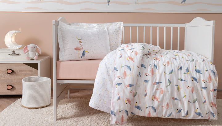 Baby Bedding Set Nuala, for Crib, 100% Renforcé Cotton, 100x150 cm