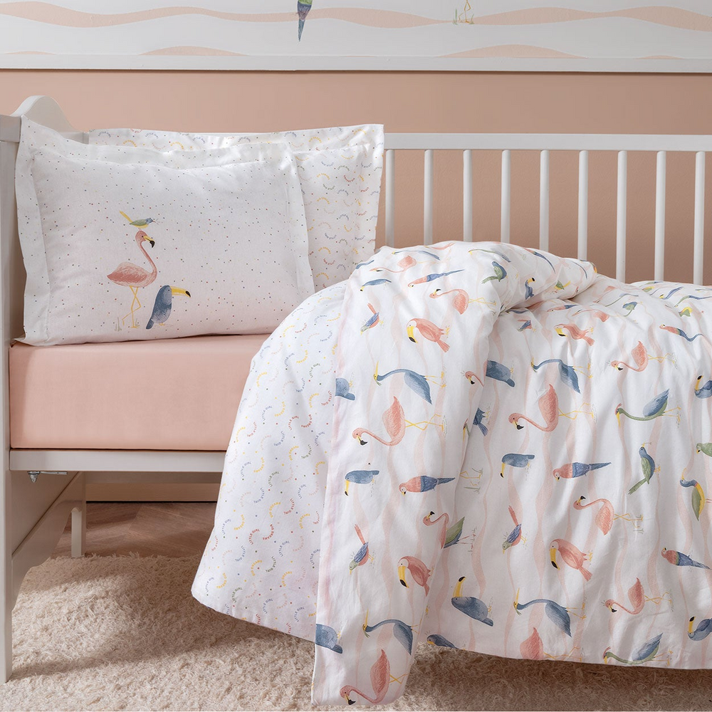 Baby Bedding Set Nuala, for Crib, 100% Renforcé Cotton, 100x150 cm