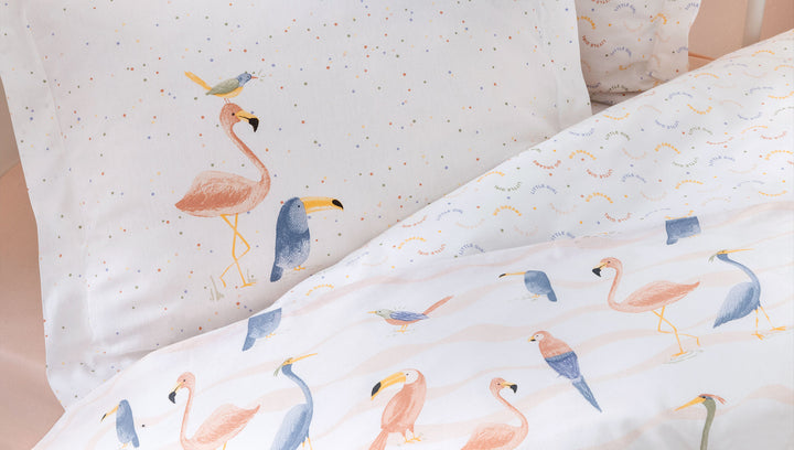 Baby Bedding Set Nuala, for Crib, 100% Renforcé Cotton, 100x150 cm