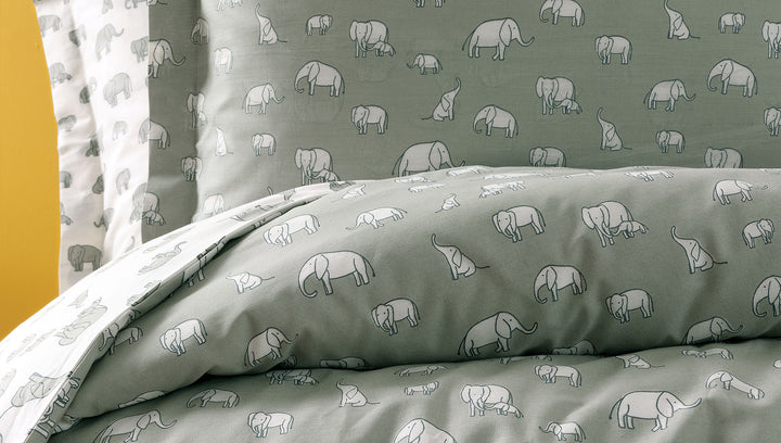 Kids' Bedding Set Poovey, 100% Renforcé Cotton, light green, 160x220 cm