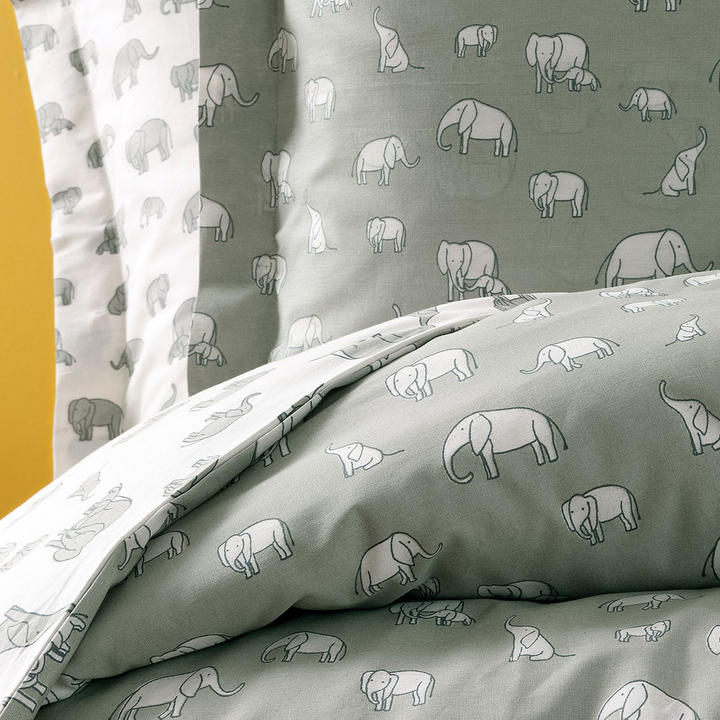 Kids' Bedding Set Poovey, 100% Renforcé Cotton, light green, 160x220 cm