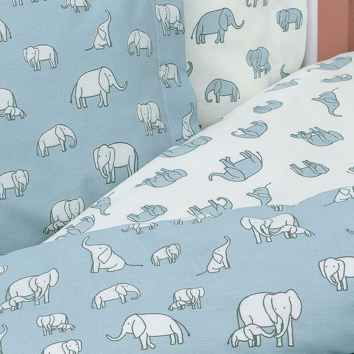 Kids' Bedding Set Poovey, 100% Renforcé Cotton, blue, 160x220 cm