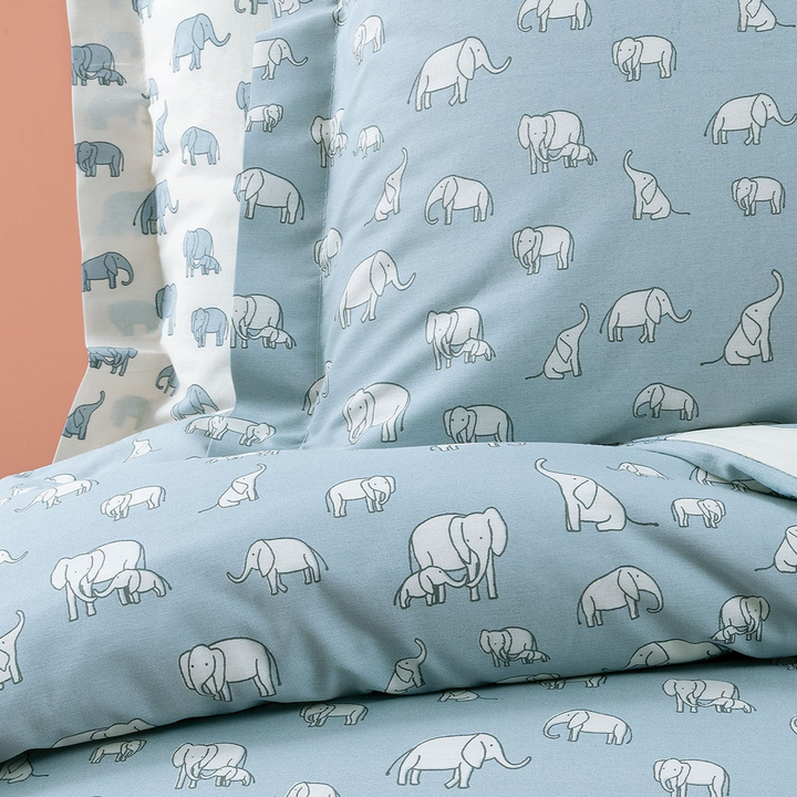 Kids' Bedding Set Poovey, 100% Renforcé Cotton, blue, 160x220 cm