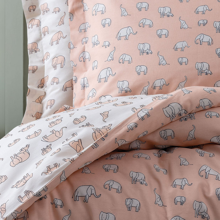Kids' Bedding Set Poovey, 100% Renforcé Cotton, pink, 160x220 cm