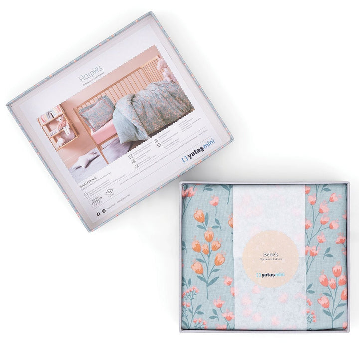 Baby Bedding Set Harpies, for Crib, 100% Renforcé Cotton, 100x150 cm
