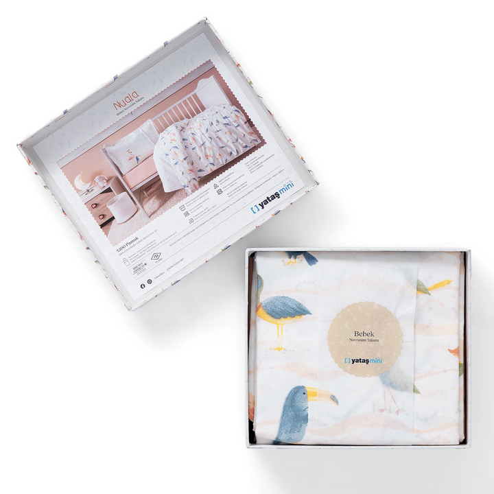 Baby Bedding Set Nuala, for Crib, 100% Renforcé Cotton, 100x150 cm