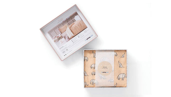 Baby Bedding Set Poovey, for Crib, 100% Renforcé Cotton, pink, 100x150 cm