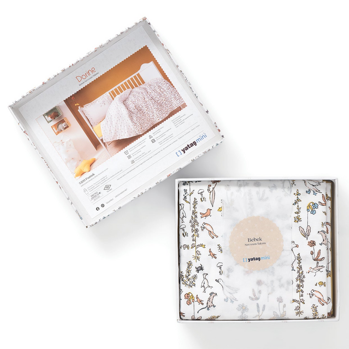 Baby Bedding Set Dorine, for Crib, 100% Renforcé Cotton, 100x150 cm