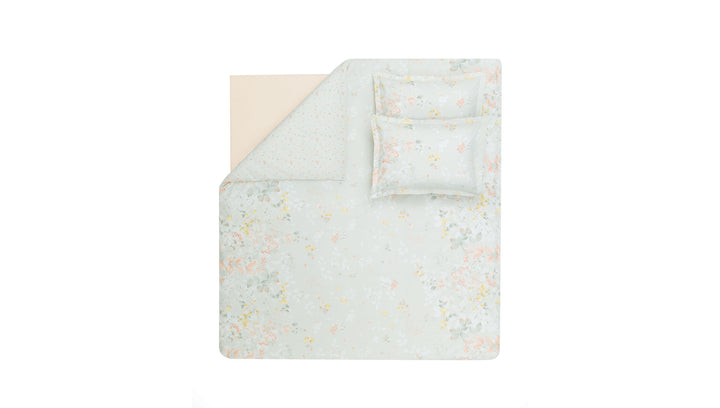 Renforcé Cotton Duvet Cover Set Merri, with Bed Sheet, 160x220 cm