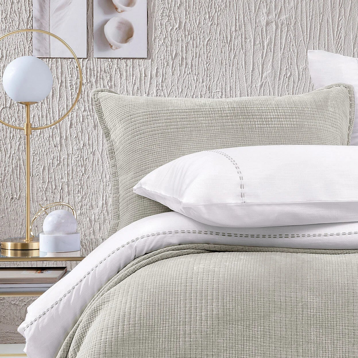 Bedspread Set King, with Pillowcases, grey, 250x260 cm