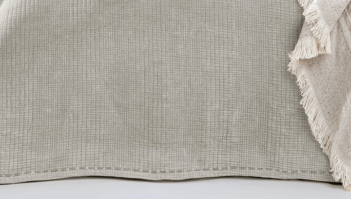 Bedspread Set King, with Pillowcases, grey, 250x260 cm