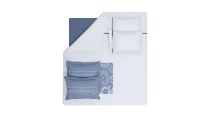 Cotton Throw Set Asral, with Duvet Cover, Bed Sheet and Pillowcases, 170x240 cm