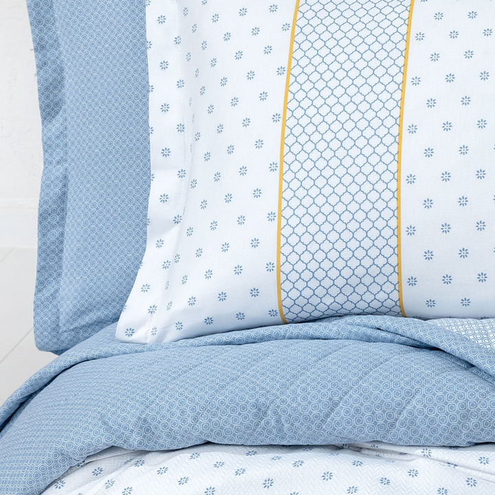 Cotton Bedspread Set Gilber, with Throw, Fitted Sheet and Pillowcases, 220x230 cm