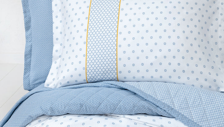 Cotton Bedspread Set Gilber, with Throw, Fitted Sheet and Pillowcases, 170x230 cm
