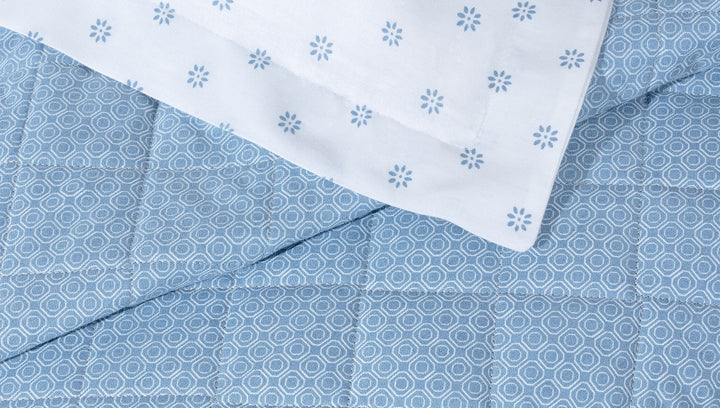 Cotton Bedspread Set Gilber, with Throw, Fitted Sheet and Pillowcases, 170x230 cm