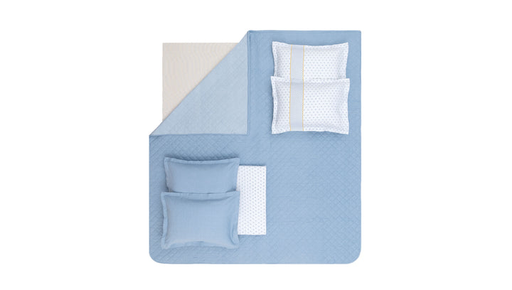 Cotton Bedspread Set Gilber, with Throw, Fitted Sheet and Pillowcases, 170x230 cm