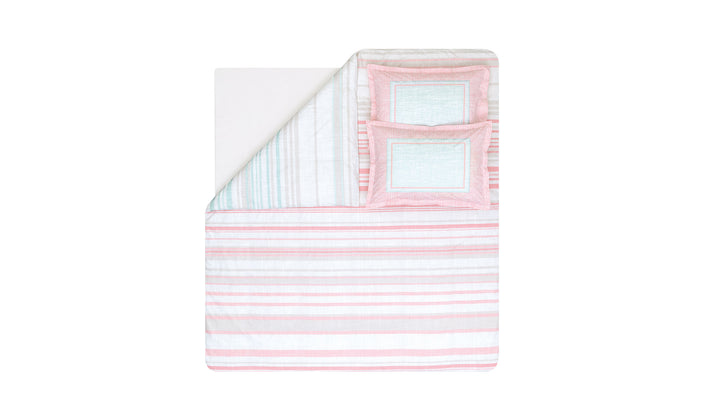 Renforcé Cotton Duvet Cover Set Ronit, with Bed Sheet, 160x220 cm