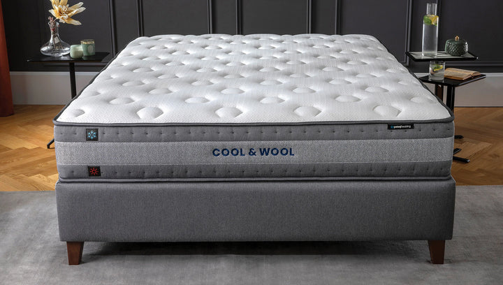 Cool & Wool Mattress, Medium Firm, Pocket Spring, Double-Sided/Thermoregulatory, 160x200 cm