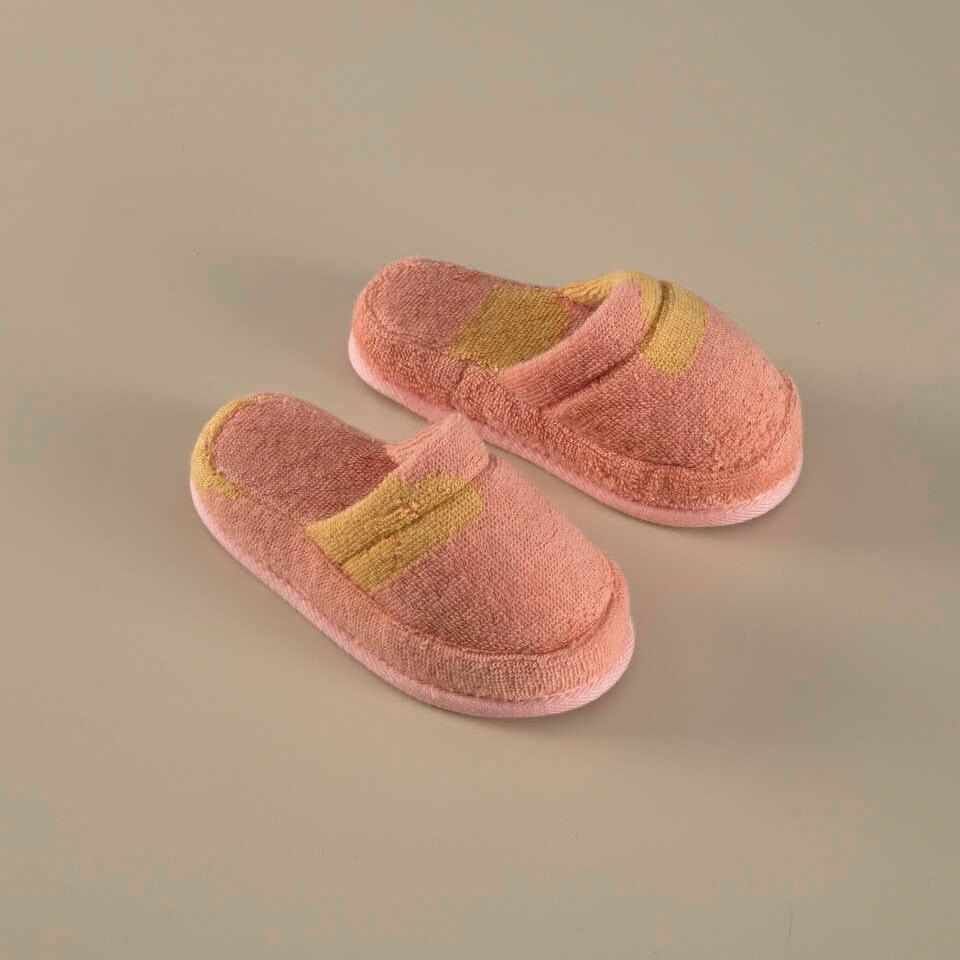 Organic Kids Slippers Alpaka, 100% Organic Cotton, age 6-8