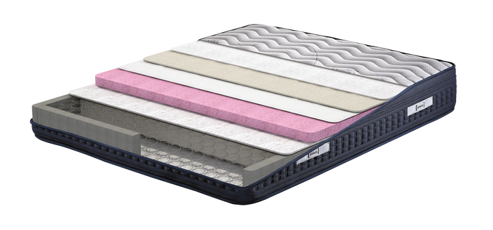 Athletic Roll Pack Mattress, Hard, Pocket Spring, Hypoallergenic Fabric, 160x200 cm