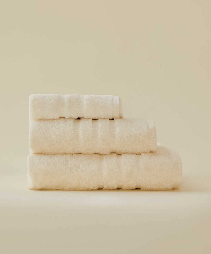 Cotton Towel Micro Touch, 100% Premium Cotton, Cream, 30x50 cm
