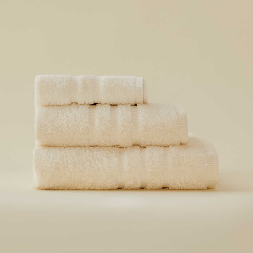Cotton Towel Micro Touch, 100% Premium Cotton, Cream, 30x50 cm